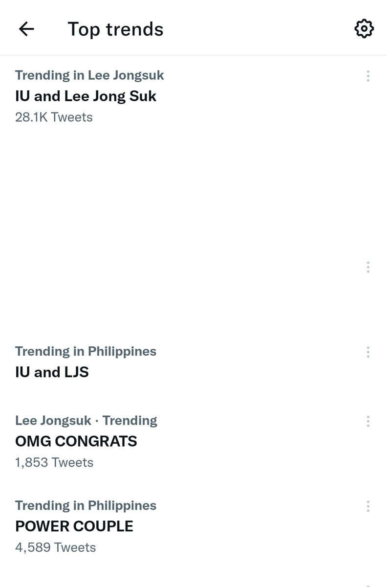 loevljs's tweet photo. just iu and ljs dominating the trendlist https://t.co/QAGrd1dJxC