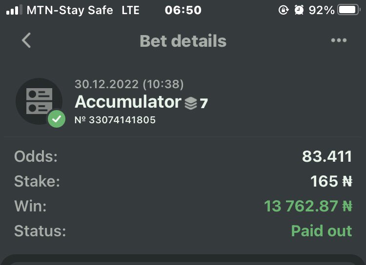 IOgirima's tweet photo. @Ekitipikin Na you be my boss o. God go bless you as you give me morale to win this 83odds for 22bet. I don dey believe small small.  2023 Na the year of Booming https://t.co/xf8ZCIbbyG