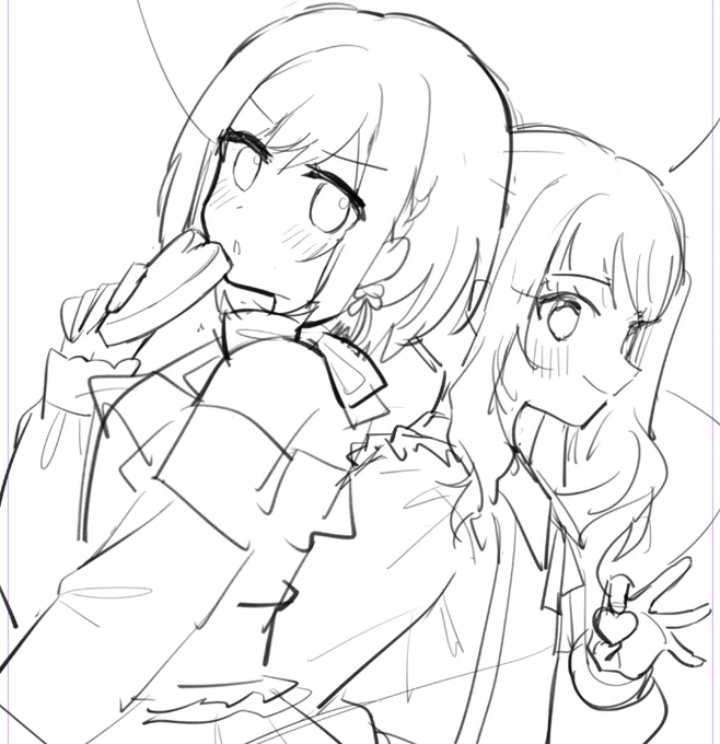 FF40本子封面草稿終於打好ㄌ...!😇🎨🎀 