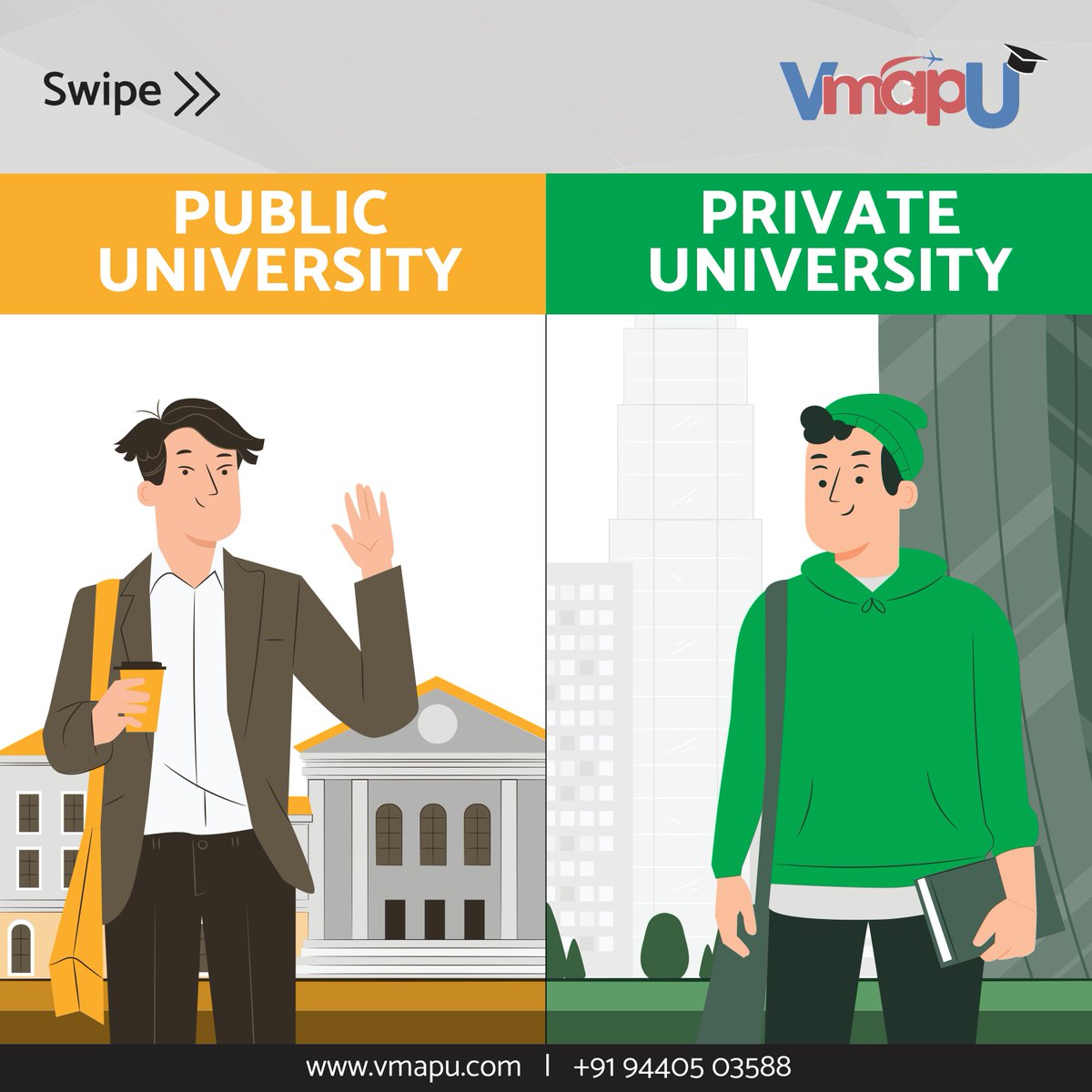 VmapU_'s tweet photo. Public and private colleges differ in how they are run, funded, and what kind of campus experience they provide.
To know more, check: https://t.co/FarLewZERq
#overseaseducation #expertadvice #bestconsultancyservice #admissionassistance #vmapu #Public #privateuniversity https://t.co/tra6wSEVvm