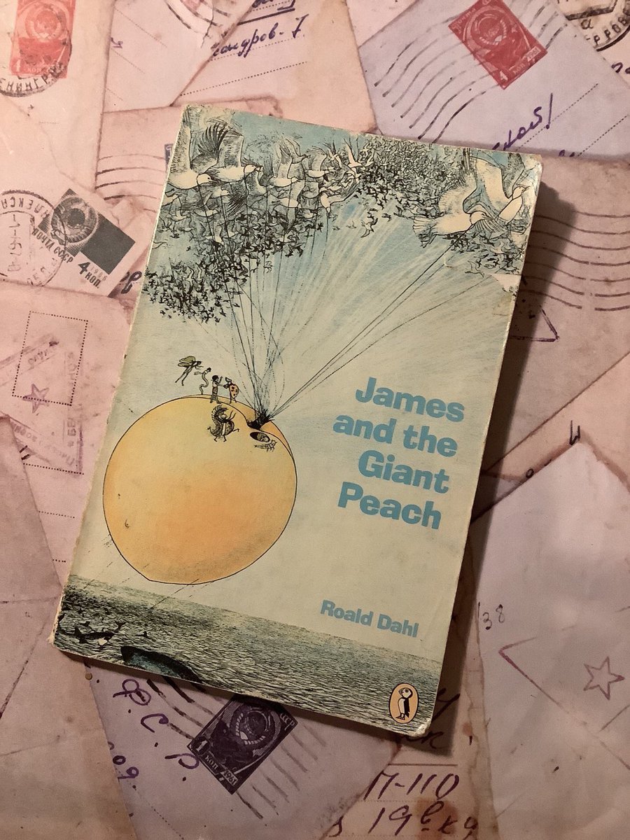 WatsonsVintage's tweet photo. NEW LISTING A Fun Nostalgic #50thBirthdayGift for a #RoaldDahl fan in my #etsyshop RARE #Vintage #1973 'James and the Giant Peach' Paperback Book Written by Roald Dahl - Childhood Nostalgia - 50th Birthday Gift - DAMAGED https://t.co/CzbVo3dwHz #JamesAndTheGiantPeach #RetroBook https://t.co/g727gu0von