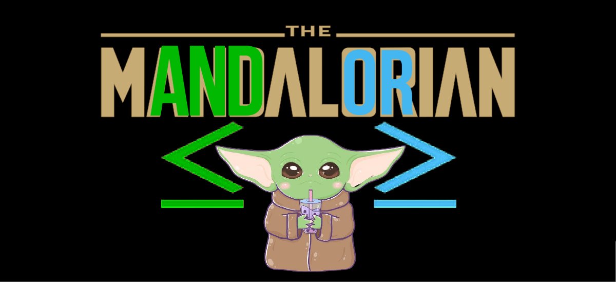 eughung's tweet photo. Another one of my fave things in 2022 from the #MultiverseOfMathness: Teaching my algebra students a way to remember which absolute value inequalities are "and" questions and which ones are "or" - the directions of Baby Yoda's ears! #MTbos #ITeachMath #MathEd https://t.co/Np6ELmgVWY
