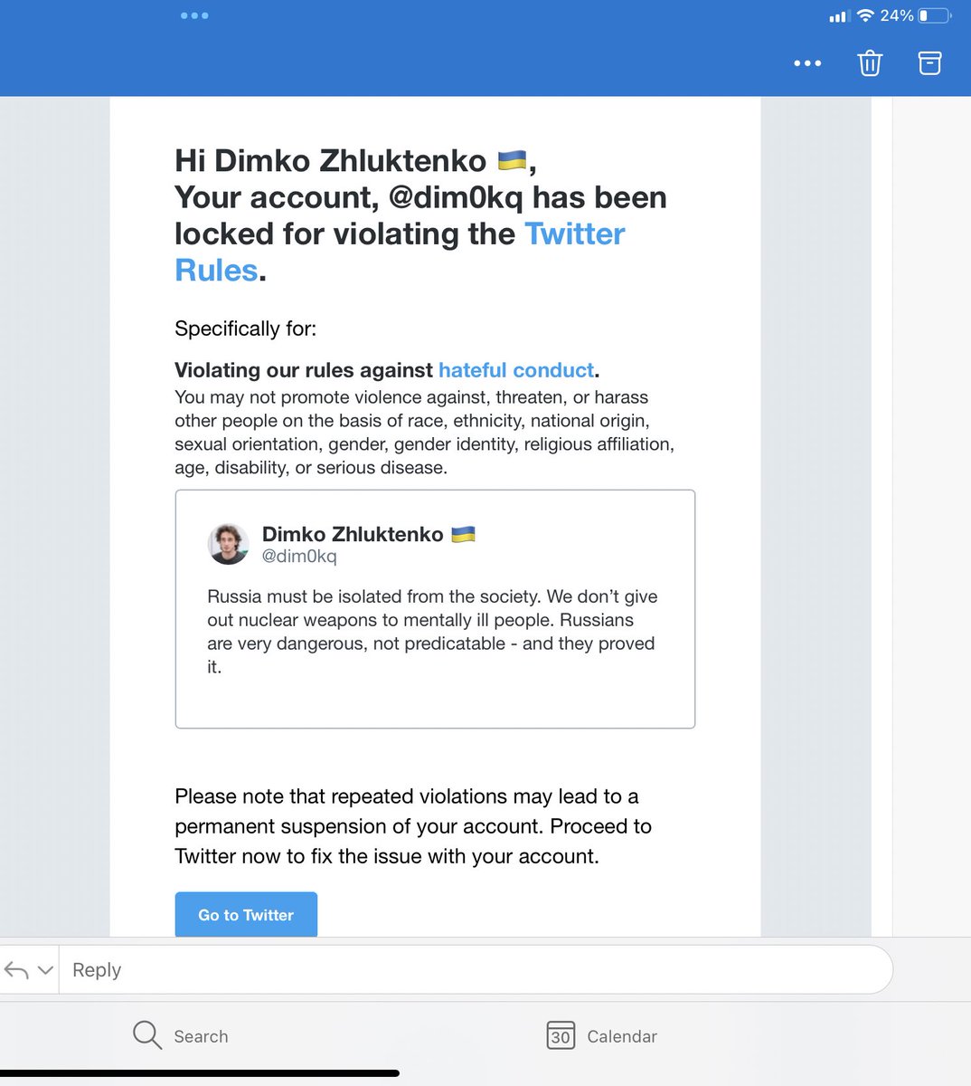 Glasnost Gone on Twitter: "Incredible (yet predictable) that #Twitter