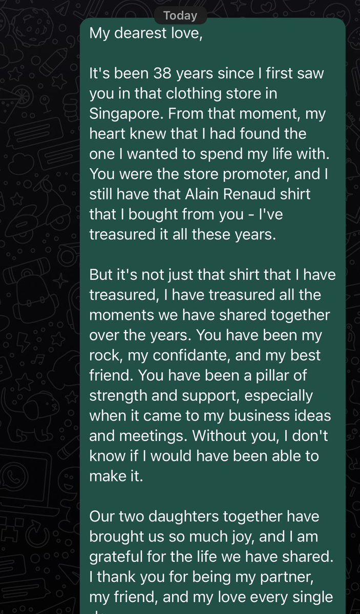 whatkylingsaw's tweet image. Wrote a love letter for my parents with @LearnWithMana - behold my mother’s reaction when she thought I wrote it for my dad: “I knew one day my daughter would bring me so much joy” 

??  Sorry what??