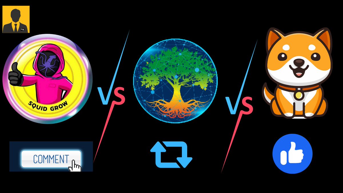 bitcoinlfgo's tweet photo. TOP TRENDING 🔥🔥TOKENS
• #BabyDogeCoin 
• #GroveToken 
• #SquidGrow 
Which token has a big Army👍💯? 
@Squid_Grow @GroveToken @babydoge https://t.co/cx1tzU9sti