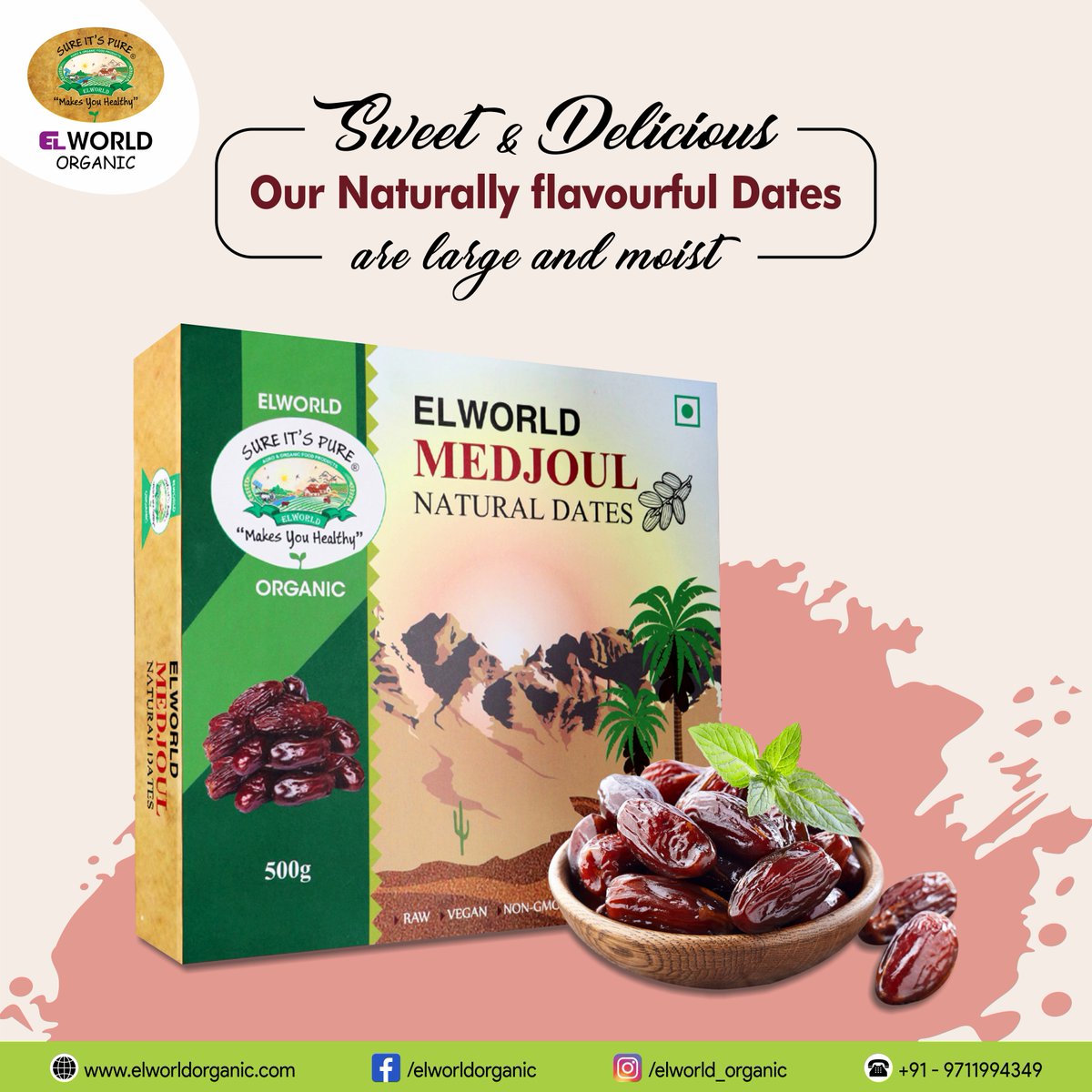 ElworldO's tweet photo. #dates_from_JordanValleyIsrael (#khajoor)
Medjoul dates are a variety of dates enjoyed for their natural sweetness. Stuffed dates are also a delicacy- stuff them with cheese, nuts and herbs for a delicious treat! #Naturaldate
https://t.co/VYMrJsQk7l
#dates #medijoul #organic https://t.co/FSPuLndBSu
