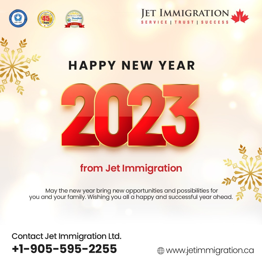 MONITPALSONI's tweet photo. Happy New Year! Here's to a fresh start and new beginnings. May this new year bring you health, happiness, and success.
May you find the strength and determination to achieve your goals,
Jet Immigration Wishing you all the best in the year ahead.

#HappyNewYear2023 #NewYearWishes https://t.co/uoSvdhK1jc