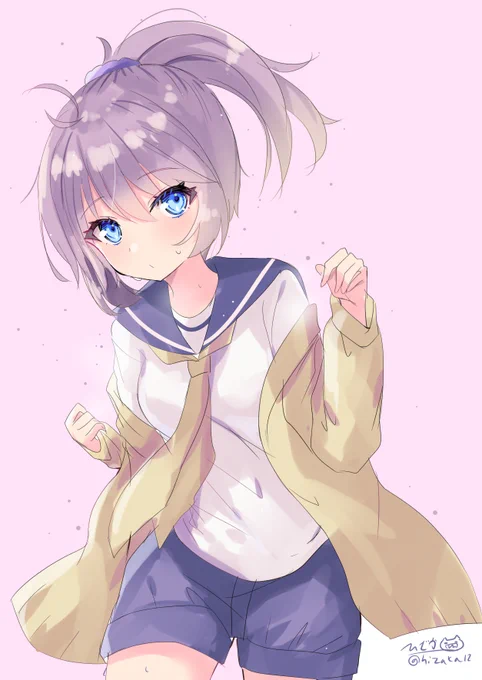 「ふぅ、ちょっと暑いですねぇ」青葉#艦これ版深夜の真剣お絵描き60分一本勝負#艦これ版真剣お絵描き60分一本勝負_20221230 