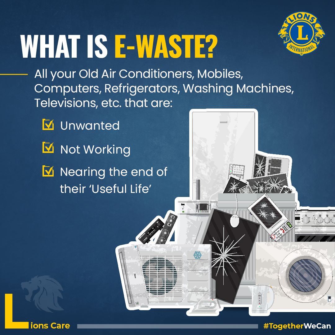 Know about and say no to e-waste! Old, unwanted, and no longer needed devices such as computers, TVs, smartphones, and washing machines become E-Waste when they are not disposed of properly. Proper processing and recycling of E-Waste is the need of the hour!

#DumporDonate