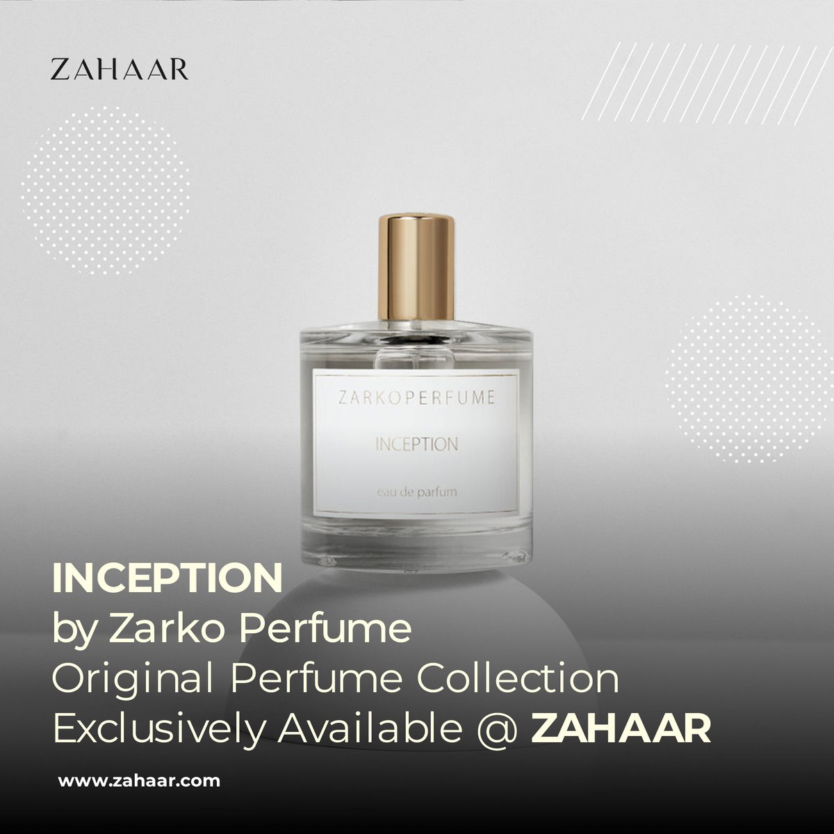 OfficialZahaar's tweet image. INCEPTION By Zarko Perfume
Immerse Yourself in the whole history of Niche French Perfume 
Shop here🛍
zahaar.com/collections/za…
#perfume #perfumecollection #fragrnace #scent #dubai #abudhabi #womensperfume #mensperfume  #Zarkoperfume   #Exclusive #Luxury #Heritage