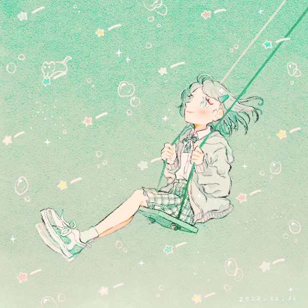 「描き納めです今までで1番、多くの人に絵を見て頂けた年だったように思います。温かい」|緑乃🍀コミティアH25aのイラスト