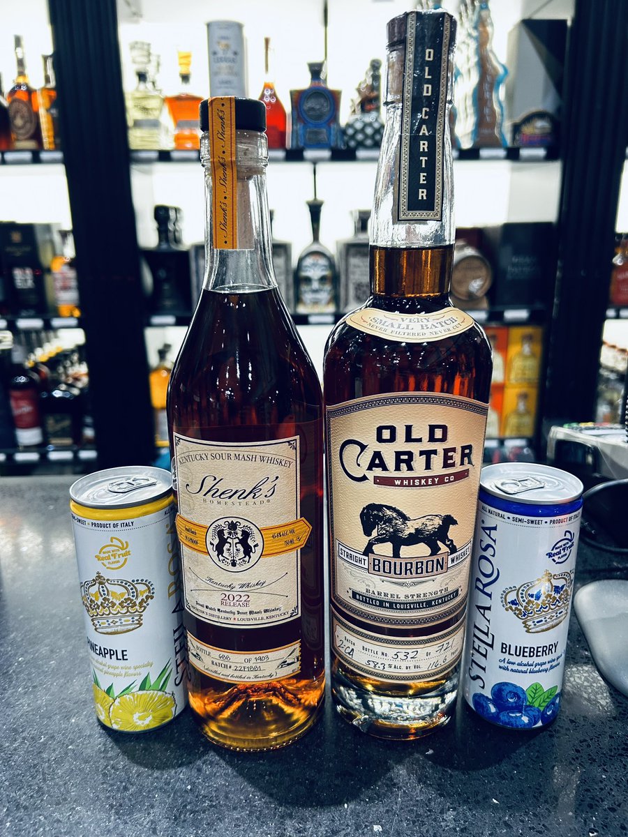 JB_TheLastDrop's tweet photo. Ok, now it’s the last bottle purchases of 2022 along with two cans for moms. Thanks for a great year #Corked. #Bourbon #Shenks2022 #OldCarter #Whiskey @MichtersWhiskey https://t.co/KZNZKjZCwg