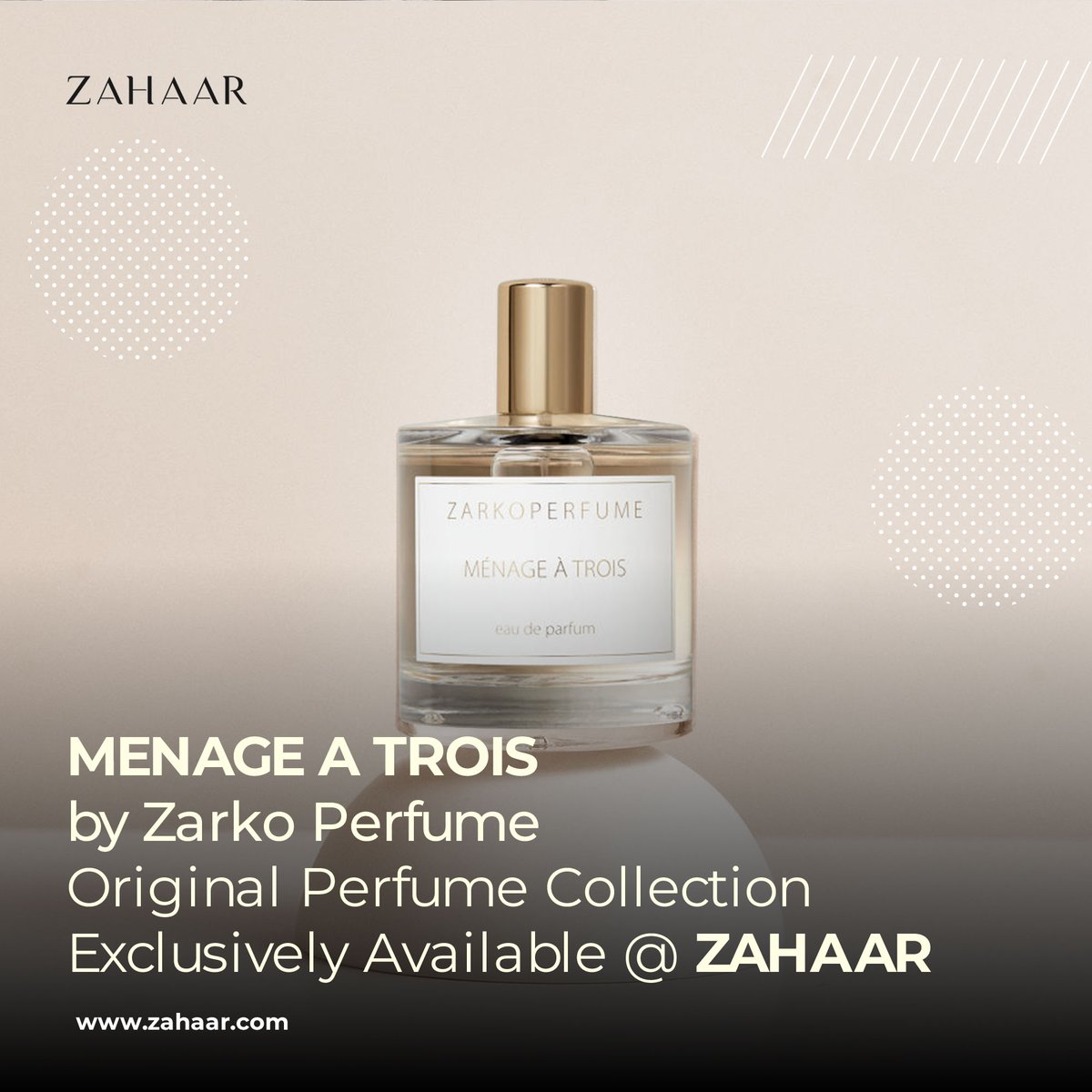 OfficialZahaar's tweet image. MENAGE A TROIS By Zarko Perfume
Immerse Yourself in the whole history of Niche French Perfume 
Shop here🛍
zahaar.com/collections/za…
#perfume #perfumecollection #fragrnace #scent #dubai #abudhabi #womensperfume #mensperfume  #Zarkoperfume   #Exclusive #Luxury #Heritage