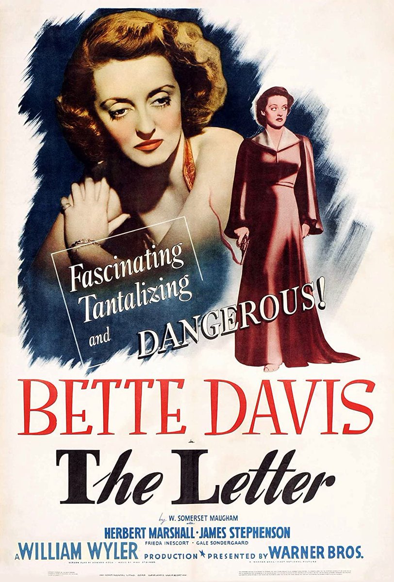 Dec 31: Can't Watch with Interruptions
The Letter (1940)
The agonizing tension just can't be broken up #Bales2022FilmChallenge