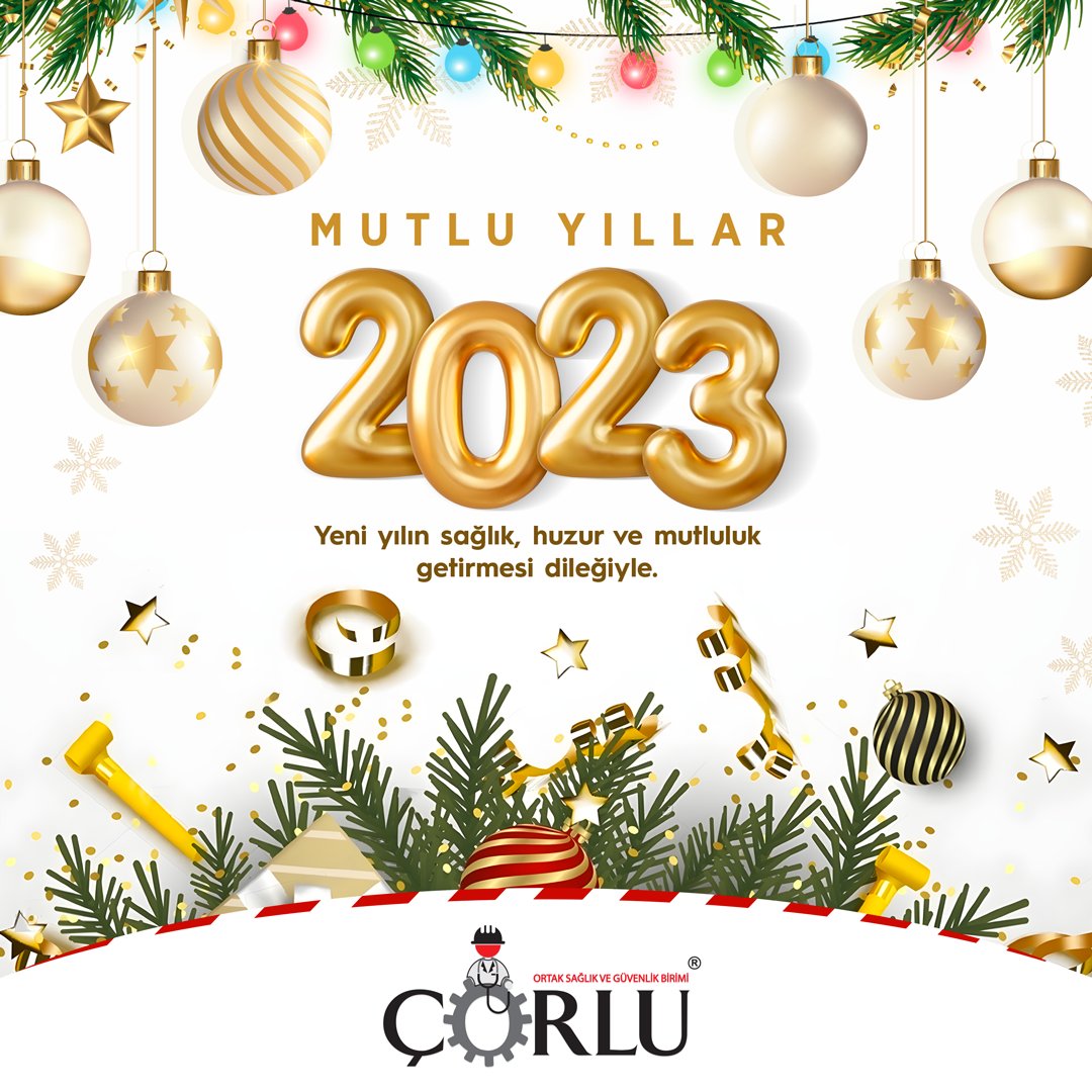 Yeni yılın sağlık, huzur ve mutluluk getirmesi dileğiyle. Mutlu Yıllar!