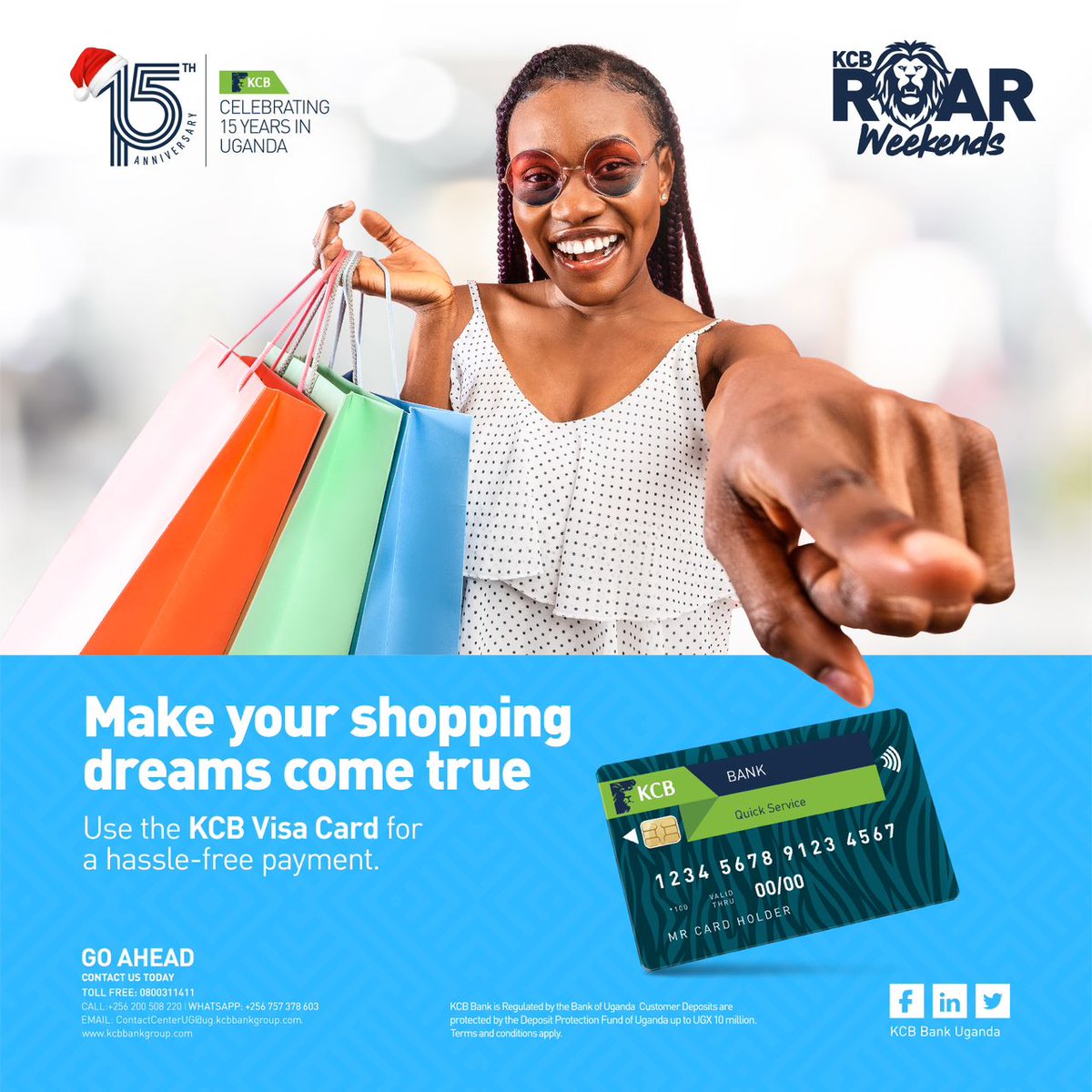 kcbbankug's tweet photo. Buying some house essentials this weekend? Pay for your shopping easily with the #KCBVisaCard.
#KCBRoarWeekends #KCBGoAhead. https://t.co/qF3d4Yp2gG
