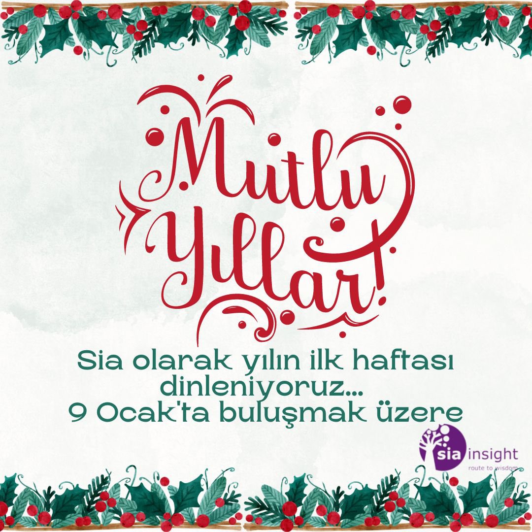 sia_research's tweet photo. Mutlu Yıllar… #siainsight #routetowisdom #sia2023 https://t.co/5yRlThSEFy