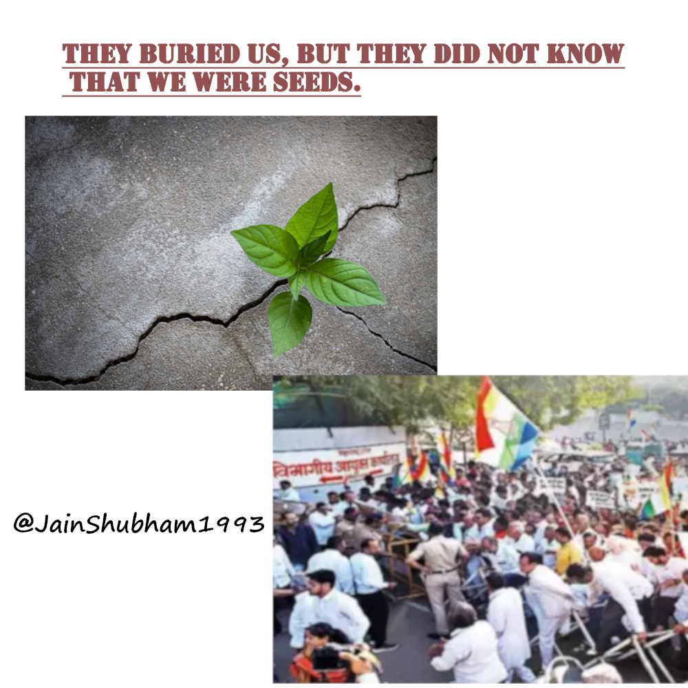 तुमने सोचा हमे धरातल में दबा दोगे।  हम बीज है, फिर उग जायेंग। 
Shubham Jain
#DeclareShikharJiPavitraTirth 
<a href="/PMOIndia/">PMO India</a> <a href="/narendramodi/">Narendra Modi</a>  <a href="/rashtrapatibhvn/">President of India</a> <a href="/jhar_governor/">Governor of Jharkhand</a> <a href="/JharkhandCMO/">Office of Chief Minister, Jharkhand</a> <a href="/HemantSorenJMM/">Hemant Soren</a> <a href="/byadavbjp/">Bhupender Yadav</a> <a href="/smritiirani/">Smriti Z Irani</a> <a href="/aajtak/">AajTak</a> <a href="/timesofindia/">The Times Of India</a> <a href="/ndtv/">NDTV</a> <a href="/republic/">Republic</a> <a href="/ZeeNews/">Zee News</a> <a href="/kishanreddybjp/">G Kishan Reddy</a>