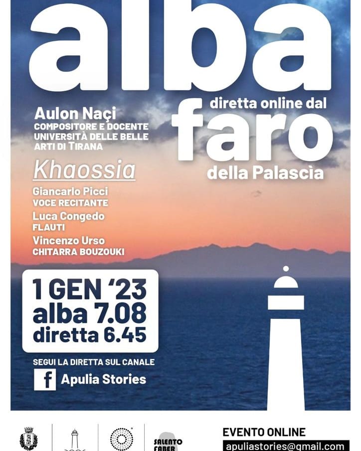 La prima alba d'italia con i KHAOSSIA con  brani tratti da Mosaico, opera ispirata dalla Cattedrale di Otranto. 
▶️Per info sulla diretta Facebook: khaossia.it 
#Khaossia #faropalascia #mosaico #otranto #salento #capodanno2022 #alba