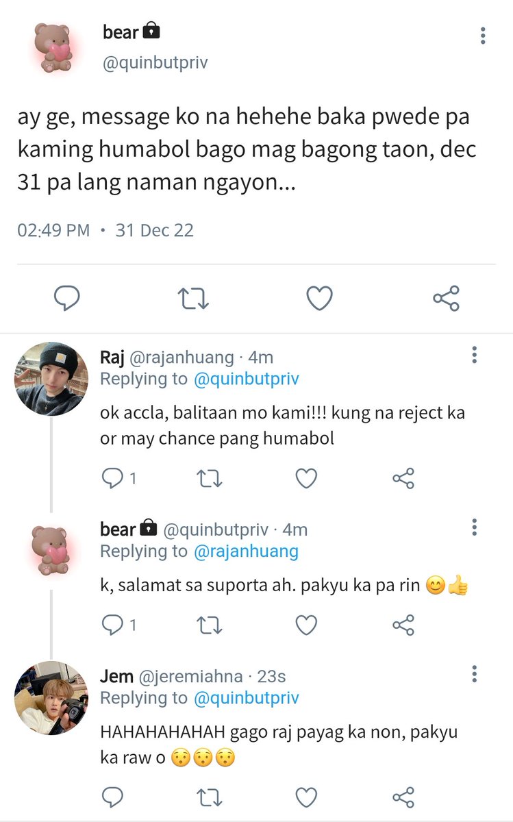 dreamieno's tweet photo. oh wait, you know me?,
a #mahae / #marhyuck filo mini au
quin (hc) has been crushing on don (mk) for almost a year, and he hasn't made any moves yet, but out of boredom, he decided to message him, not knowing... https://t.co/gpSqjK2kZ0