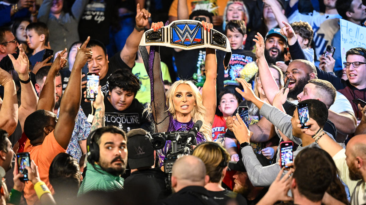 After <a href="/RondaRousey/">Ronda Rousey</a> defeated <a href="/RaquelWWE/">Raquel</a> to retain her #SmackDown #WomensTitle, <a href="/MsCharlotteWWE/">Charlotte Flair</a> returned to the blue brand and won the title from Rousey, becoming a 14-time champion! #SSWWE