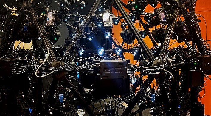 WMarkowski's tweet photo. I had recently the opportunity to use the top quality scanning light cage at Enginious in Lodz, Poland. 
It is a true portal to metaverse.
#photogrammetry #enginious #3dscanning #esperlightcage #esper #houdini #unrealengine #warp3d #metahuman #unreal https://t.co/ElDHaxEPMA