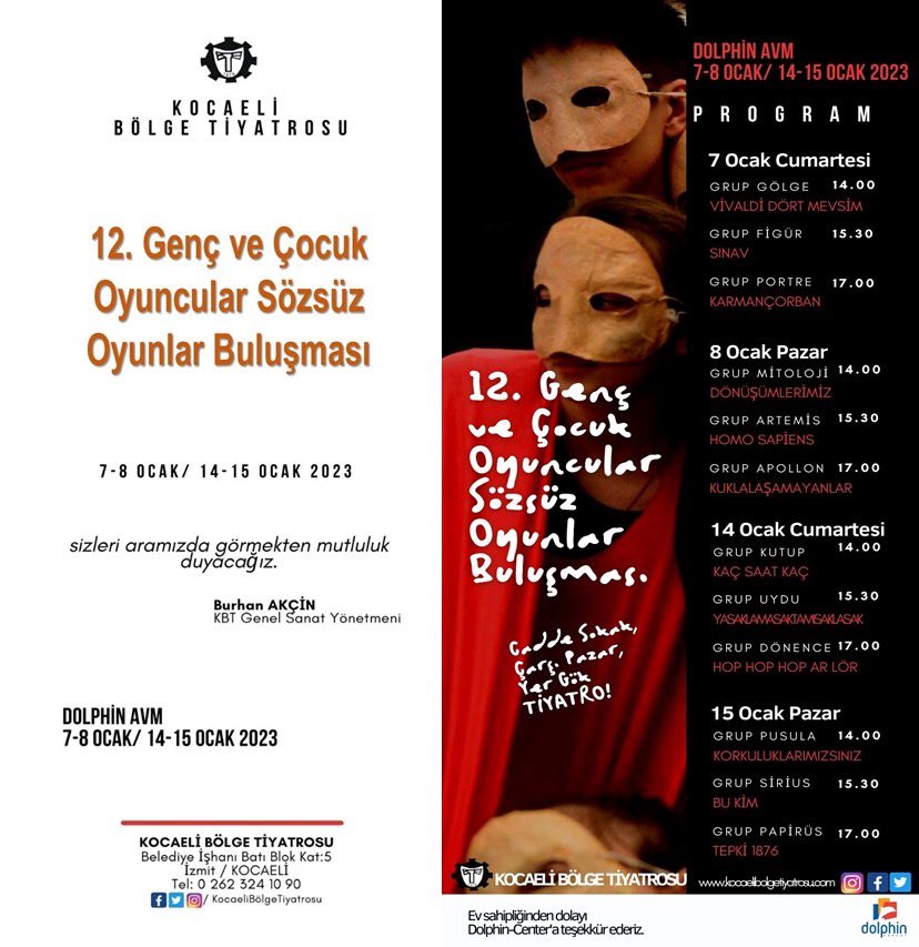 Oyuncularının çocuk olduğu bu festivale bekliyoruz…