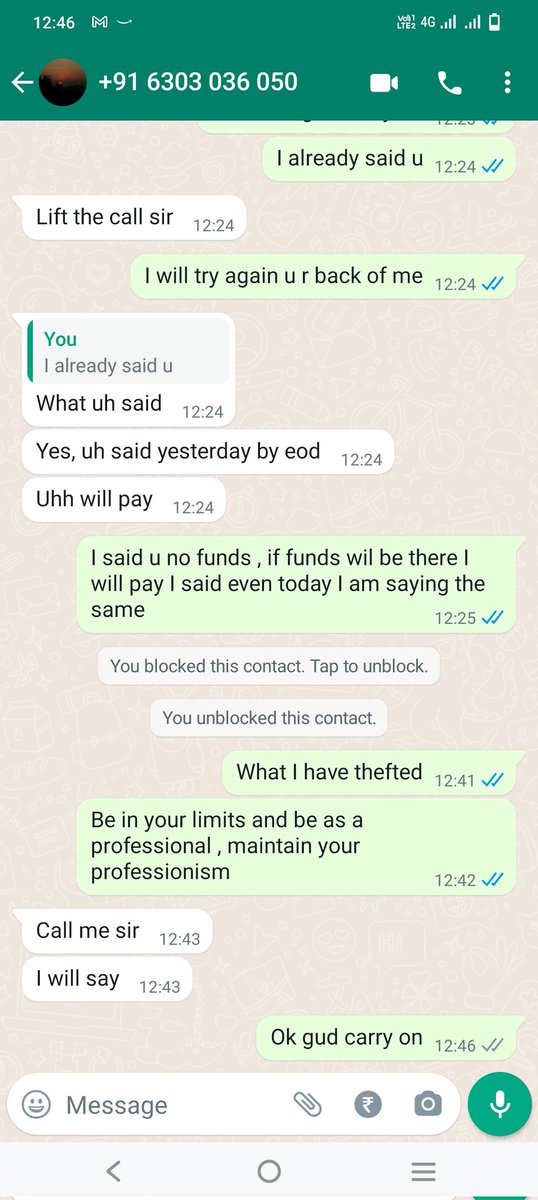 Ram05264947's tweet photo. @HDFCBank_Cares 
Hello team , one of your employee is calling from this number and talking an unparliamentary language with me for not paying the funds , kindly look into this matter and take the stringent action .
 Regards 
Nithin prasad https://t.co/9ykSMfBNSG