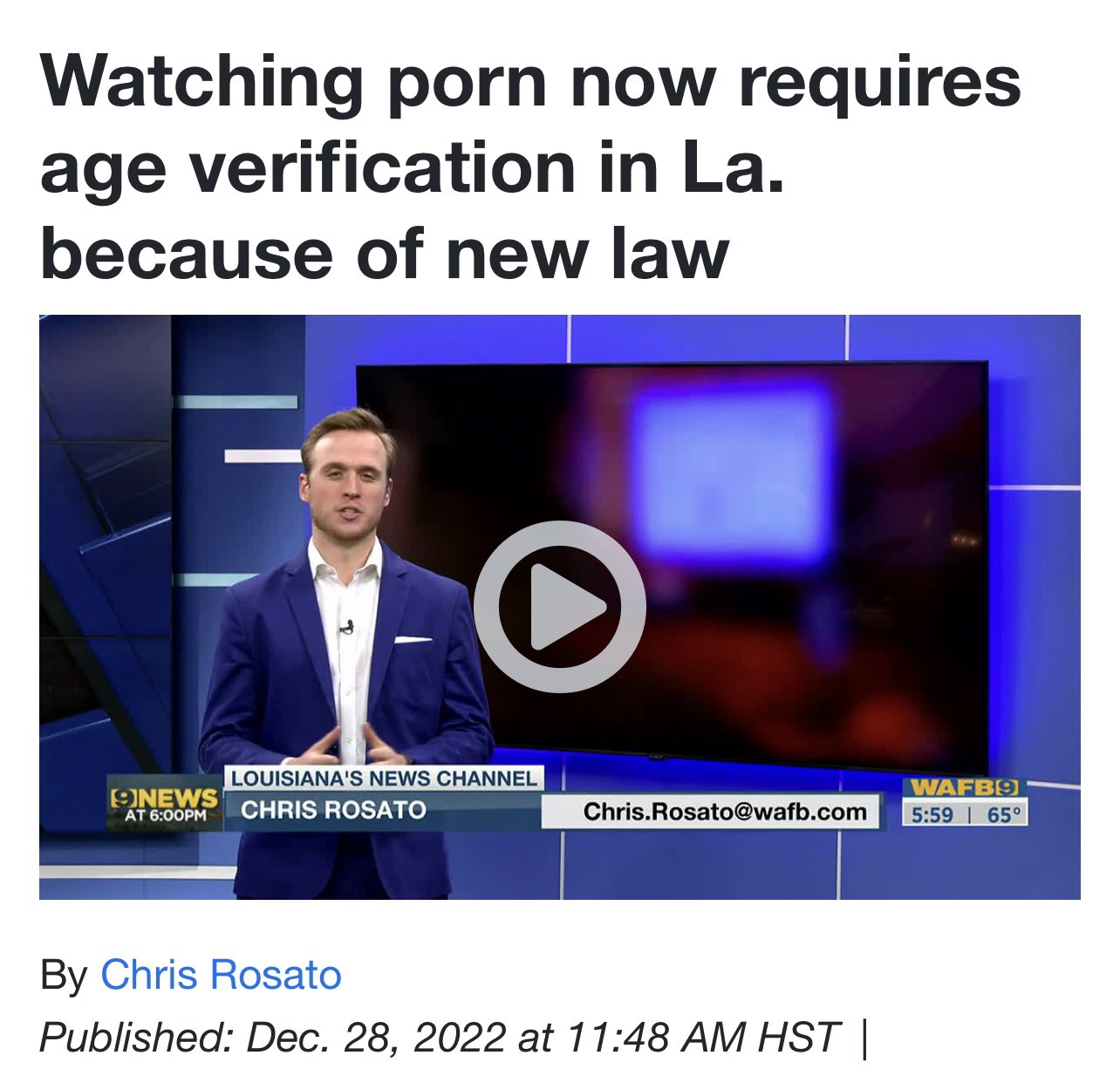 Laila Mickelwait on X: A new law is taking effect in Louisiana that  requires porn sites to implement reliable age verification for all users.  This is a big step in the right