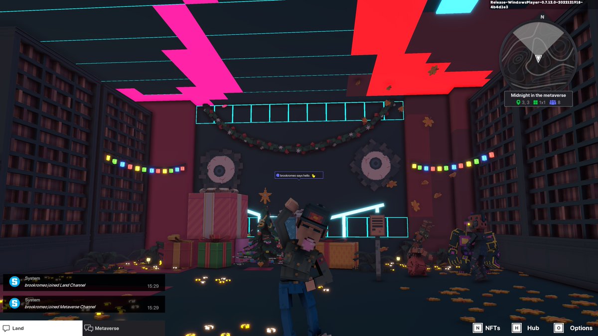 brook_romeo's tweet photo. @TheSandboxGame @steveaoki @TheOfficialA7X @suecothechild @ParisHilton @deadmau5 @blond_ish Celebrating the end of the year in @TheSandboxGame Metaverse! ✨🎇 https://t.co/YeKDk4MDSE