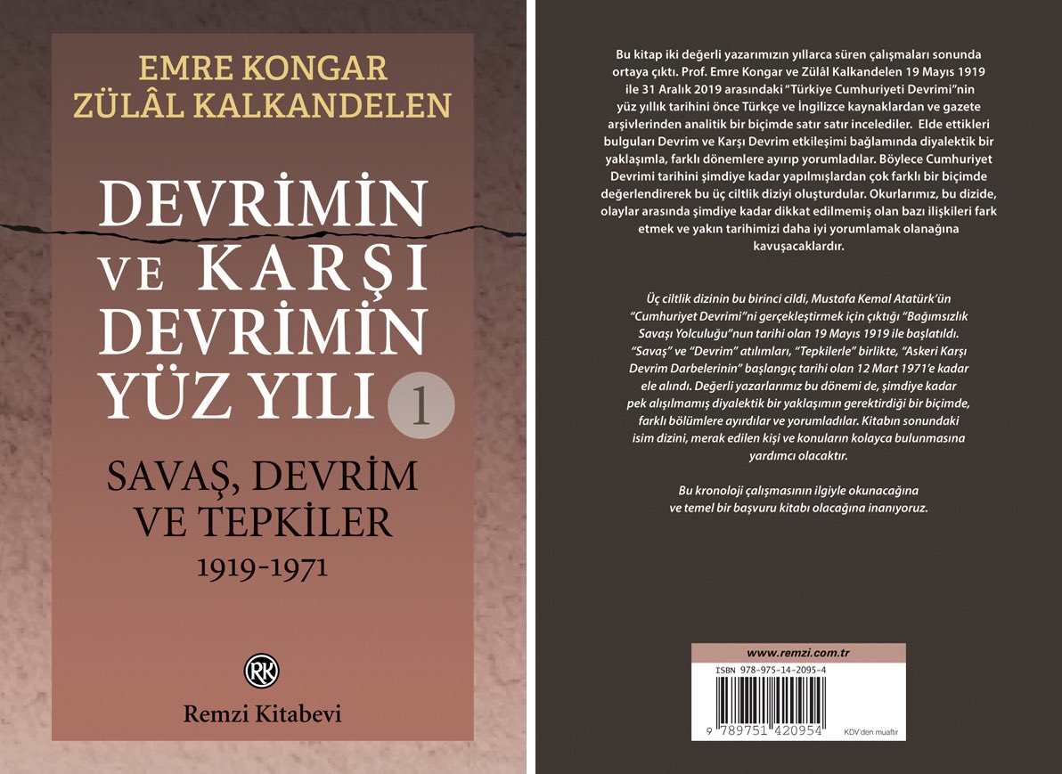 emrkongar's tweet photo. Yeni yılınız kutlu olsun.
Yakın tarihi merak edenler için yeni yıl armağanı.

@veganzulal @remzi_kitabevi https://t.co/X9nyaumMJs