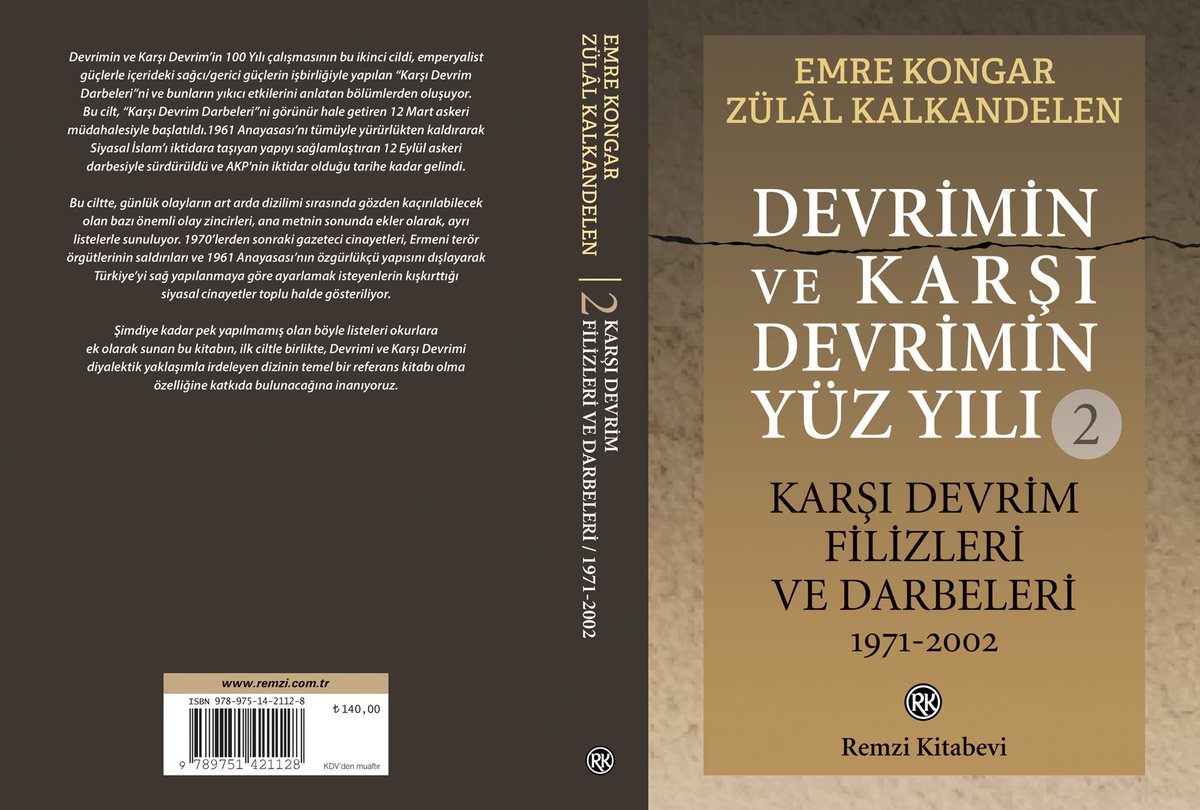 emrkongar's tweet photo. Yeni yılınız kutlu olsun.
Yakın tarihi merak edenler için yeni yıl armağanı.

@veganzulal @remzi_kitabevi https://t.co/X9nyaumMJs