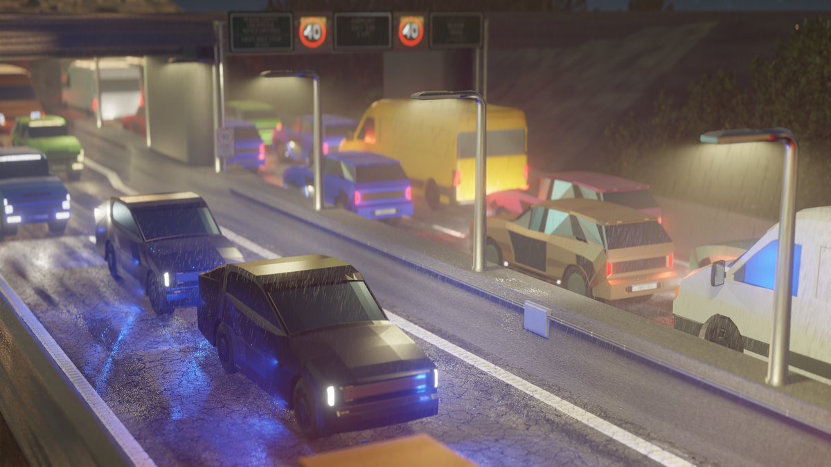xavier03986832's tweet photo. #Blender #BlenderEevee 
Highway https://t.co/7fNXWTk8PS