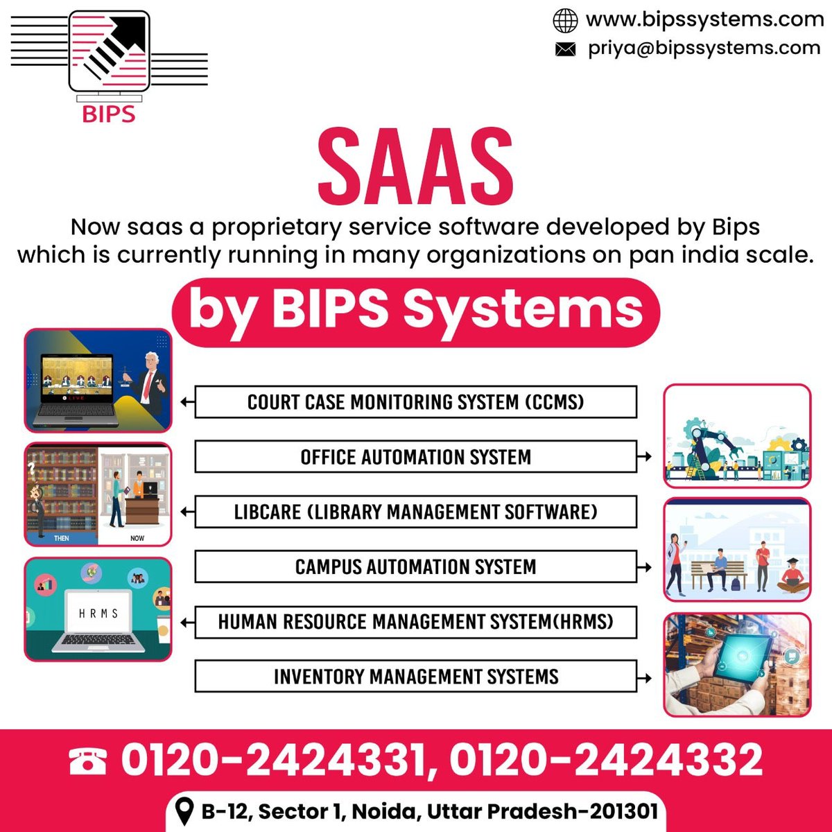 SystemsBips's tweet image. Now Bips has also developed Saas a proprietary service software, it is a way of delivering applications over the internet as a service. Instead of installing and maintaining software.
Contact us:-📞 0120-2424331
📧priya@bipssystems.com 
#bips #SaaS #software #networking