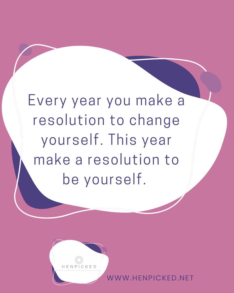 henpickednet's tweet photo. How about this year you look at your resolutions in a different way? Be yourself in 2023. 🤩
#henpicked
#quotetomakeyouthink
#newyearsresolutions
#beyourself https://t.co/SwhH1nWdID