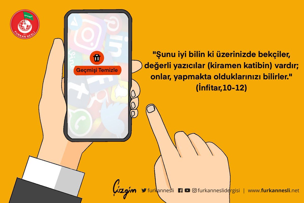 furkannesli's tweet photo. 🎨 KARİKATÜR 

“Şunu iyi bilin ki üzerinizde bekçiler, değerli yazıcılar vardır; onlar, yapmakta olduklarınızı bilirler.”

İntifar, 10-12

@cizgimden 

#FurkanNesliOkuyorum https://t.co/QYRE3wWJWi