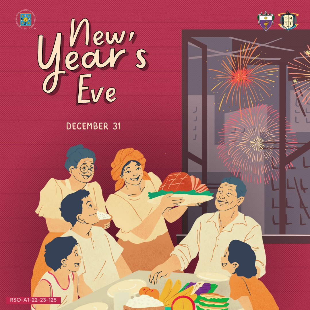 OfficialOMTI's tweet photo. Let us ring in the new year with thankful hearts and cheerful spirits as we look ahead to new opportunities, perspectives, and adventures! Have a joyous New Year’s Eve, MTIs!
#BlastOffOMTI 🚀
#BeyondTheCosmos 🪐
#nowaybutup
Design by: Leila Castrojo
Caption by: Vanessa Azusano https://t.co/F8UAFr93M3