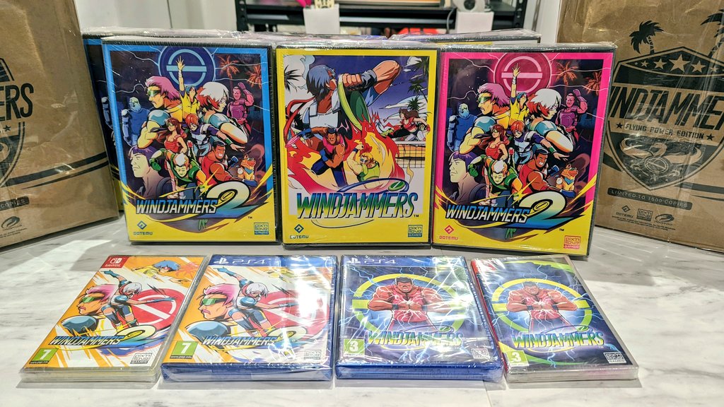 japanzonjp's tweet photo. 緊急仕入‼️ #AES より #ニンテンドースイッチ #PS4 版の #WINDJAMMERS #FlyingpowerDISC のなんと #限定版 と更に⁉️ #シリアル ナンバー付きの #Flyingpoweredition が入荷しました😱‼️⭐ #アーケード #ゲーム で大人気だったフリスビーアクションゲームの #レア ゲームが入荷しました‼️ 続く https://t.co/GqCxE0OVYe