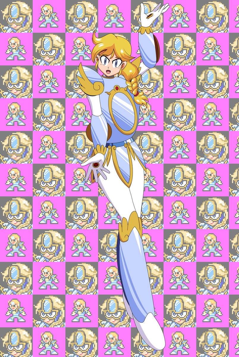 asakumop's tweet photo. #ロックマン 
#MegaMan 
#MegaManBeyond 
#ミラーウーマン 
#MirrorWoman 
今年最後のイラストです。
ロックマンのファンゲーム『Mega Man Beyond』に登場するミラーウーマン
Mirror Woman https://t.co/2tyzwH3eww