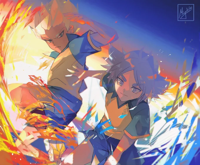 [Ina11] 久しぶりの豪吹!Wao GouFubu! Its been like 8 years I've drawn Gouenji and Fubuki properly.. 