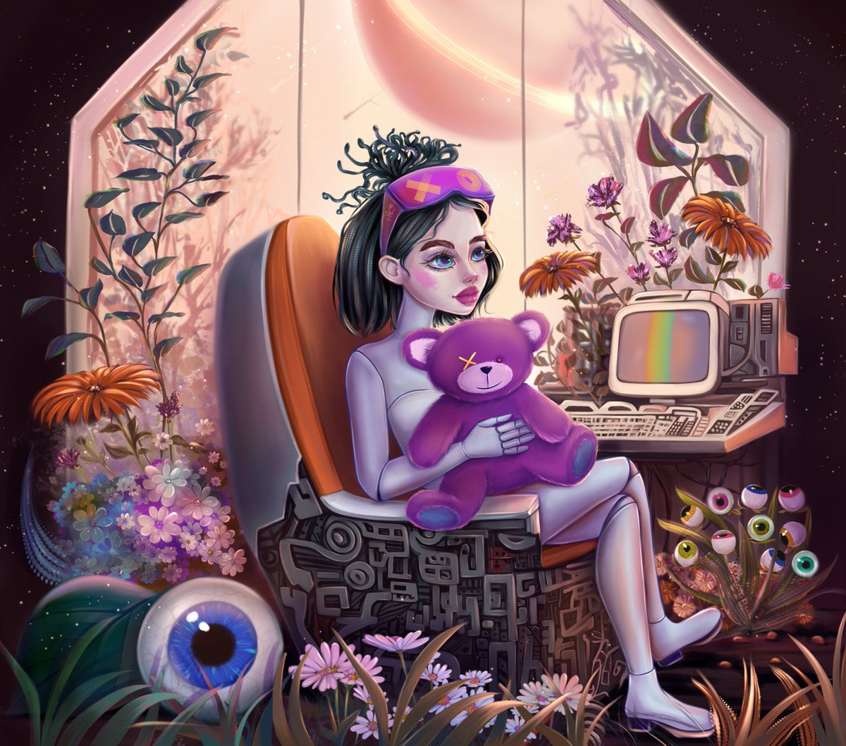 🔔New Drop📯
 My entry to the contest <a href="/avril15NFT/">avril15 is probably a cult, right?</a> 
"Faith in the Future"
Reserve 0.15 ETH
foundation.app/@artkuzi/rainb…
Details and process👇
#Avril15fanart #NFTCommunity