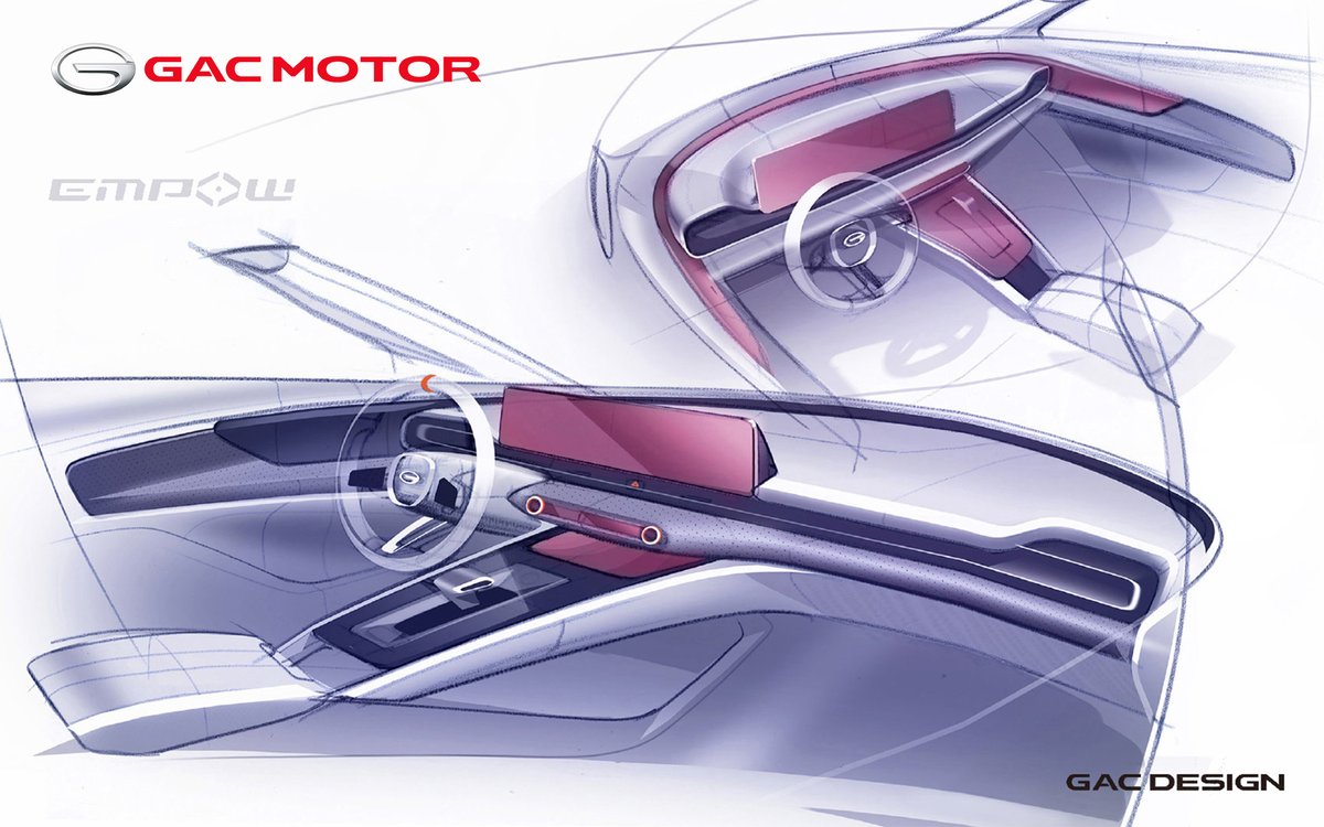 GAC_MOTOR's tweet photo. #GACMOTOR It's time to appreciate the interior decorations of #EMPOW - the first model of Sports Sedan. #GACDESIGN #GOANDCHANGE https://t.co/d6dCyllUdH