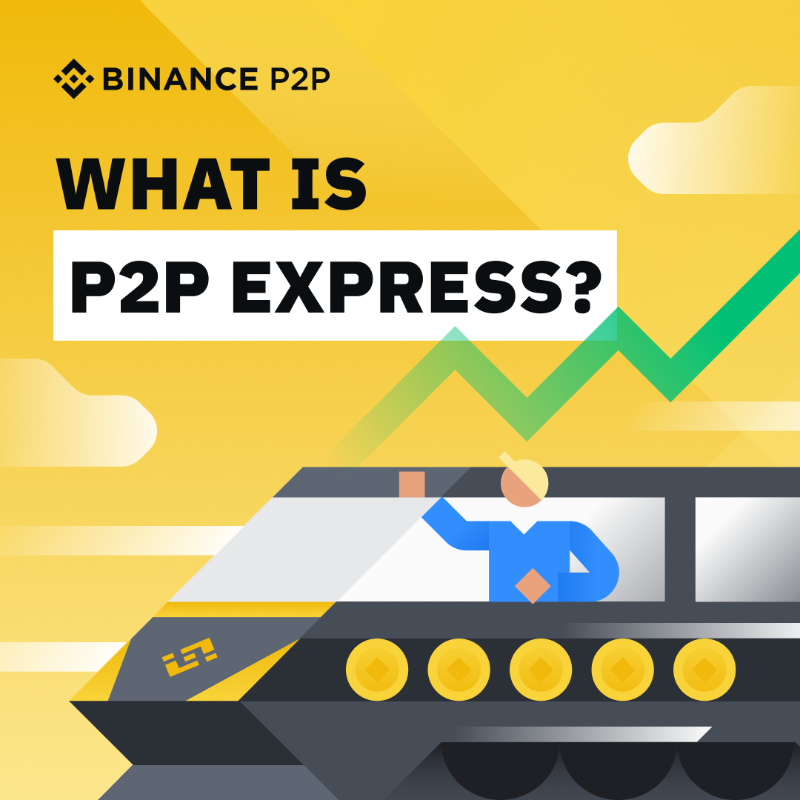 binance's tweet photo. #Binance P2P Express allows you to directly place an order by entering the fiat amount you want to buy or sell. 

Swipe for the benefits 👉
