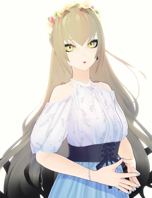 普段はポニテ!髪をおろすと… 