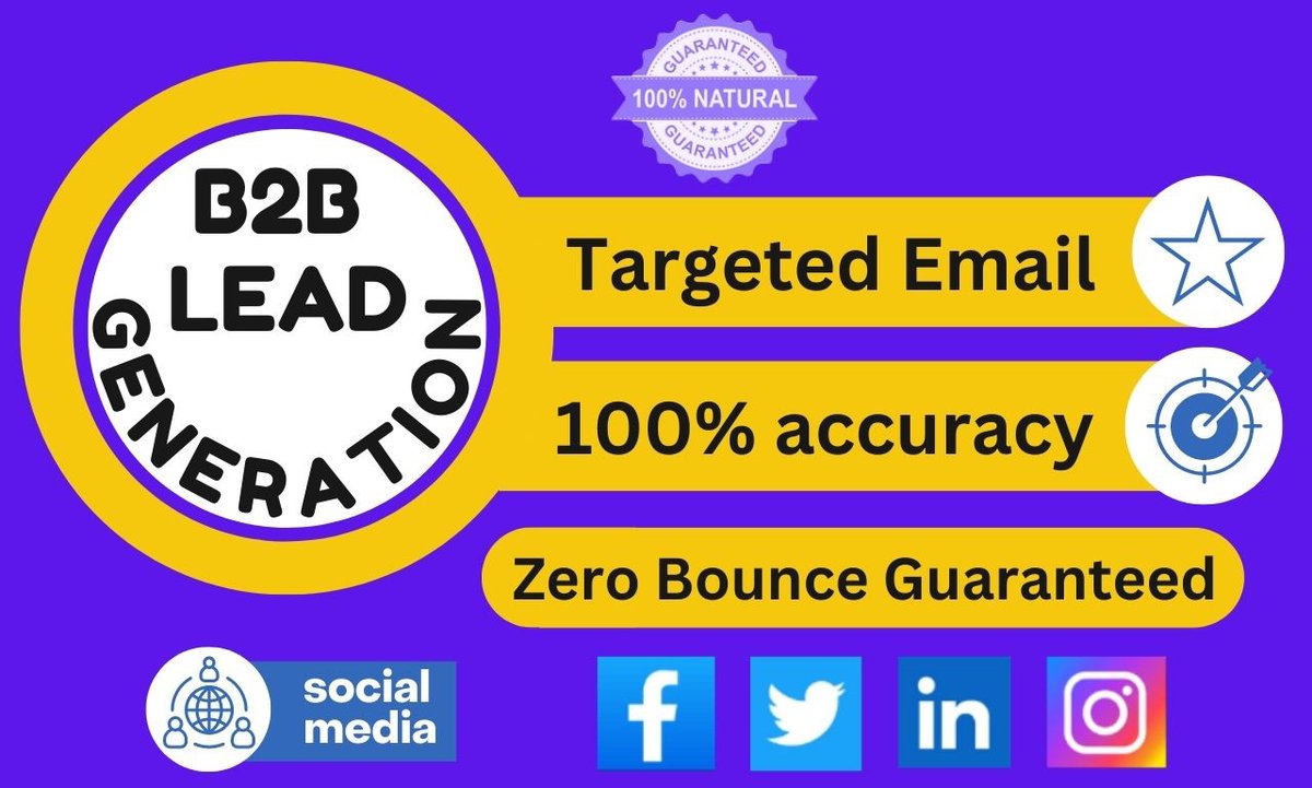 Mahmud57737749's tweet photo. #B2B #B2Bleads #B2Bleadgeneration #leadgeneration #B2C #digitalmarketing #linkedinleads #linkedinresearch #emailmarketing #marketing #webresearch
If you need any of these services, feel free to contact me. I can surely say that you will be satisfied with my service. https://t.co/iJTcYiDFoA