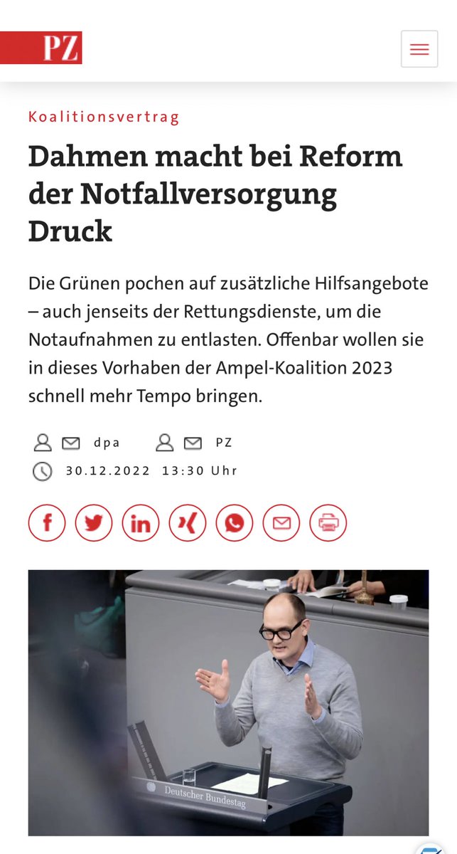 Der Rettungsdienst &amp; die Notfallversorgung sind das letzte Fangnetz unserer Gesellschaft, was immer da ist, wenn sonst niemand (rechtzeitig) mehr da ist. In unserer aller Interesse müssen wir dafür sorgen, dass es angesichts wachsender Herausforderungen nicht zerreißt. 1/2
