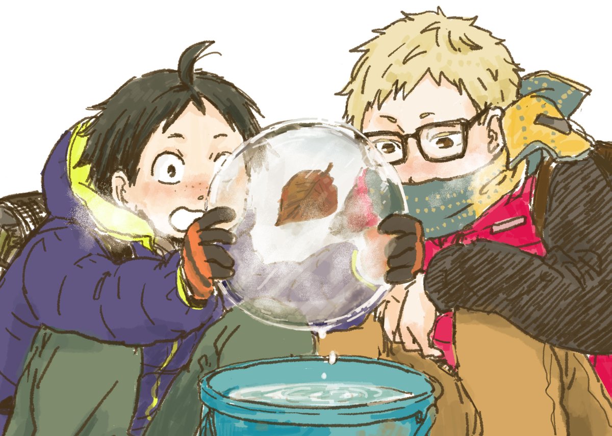 寒そうであったかそう着膨れ可愛い その2のHQ過去絵
ヒナタは寒そうじゃないけどいるだけで暖かいから…(?) 