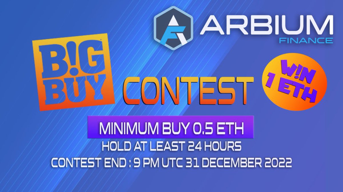 Breaking : Buying Competition💲

Prize : 1 ETH

Minimum Buy: 0.5 ETH 

Competition End : 9 PM UTC

Hold Time: 24 hours 

Top buyer will get the prize