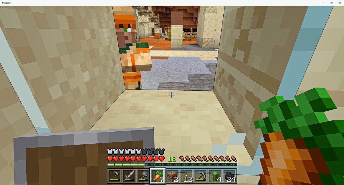 lona_boom's tweet photo. Always my favorite screenshots from my #minecraft game #minecraft2022 the little villagers always want to see what I'm up to ☺️ https://t.co/jP19Bo1z3g