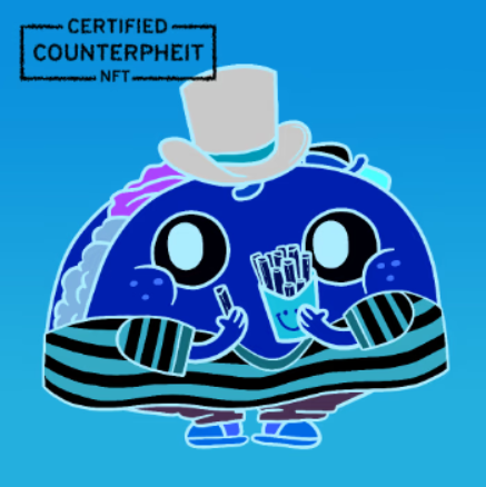counterpheit_c's tweet photo. Counterpheit Taco Giveaway! Unique 1/1 counterpheit! Get me to 500 followers! 🚀

1/ Follow @counterpheit_c &amp; @nikos_ec 
2/ Like and RT
3/ Wish everyone a Happy New Year 🎇🎇🎇

#nft #nftgiveaway #NFTCommunity #nftpromo #happynewyear #newyear2023 https://t.co/efU94Aa6Kw